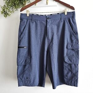 Iron Co Mens 34 Blue Performance Stretch Cargo Pants Lightweight Tech